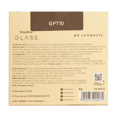 PÓ COMPACTO GLASS GPT10 C/12 - RUBY ROSE (HB-863-8) - ESPAÇO MAKE FRANQUEADOS