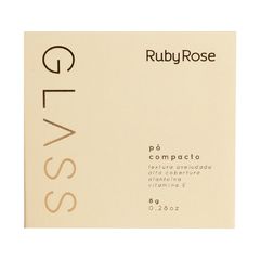 PÓ COMPACTO GLASS GPD30 C/12 - RUBY ROSE (HB-863-12)