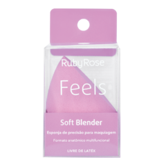 ESPONJA SOFT BLENDER FEELS C/12 - RUBY ROSE (HB-S01)