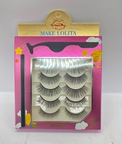 CÍLIOS POSTIÇOS MAGNÉTICO 5 PARES C/12 - MAKE LOLITA (ML251)