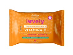 LENÇO DEMAQUILANTE VITAMINA C LOVELY C/12 - FACE BEAUTIFUL (FB403-U)