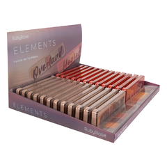 PALETA DE SOMBRAS 5 CORES ELEMENTS, OVERLAND C/24 - RUBY ROSE (HB-F533/HB-F534) - comprar online