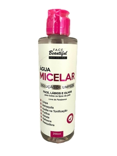 ÁGUA MICELAR SOLUÇÃO DE LIMPEZA 200ml C/12 - FACE BEAUTIFUL (FB381)