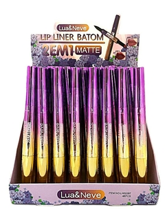 LIP LINER BATOM 2 EM 1 MATTE 01 AO 08 C/48 - LUA & NEVE (LN02287)