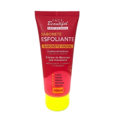 SABONETE FACIAL ESFOLIANTE EXTRATO DE MORANGO 100ML C/12 - FACE BEAUTIFUL (FB361) - comprar online