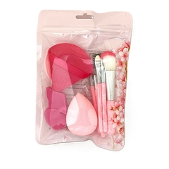 KIT DE PINCÉIS + ESPONJAS C/12 - PINK21 (HB87445)