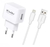 KIT CARREGADOR IPHONE USB 2.1A - KINGO