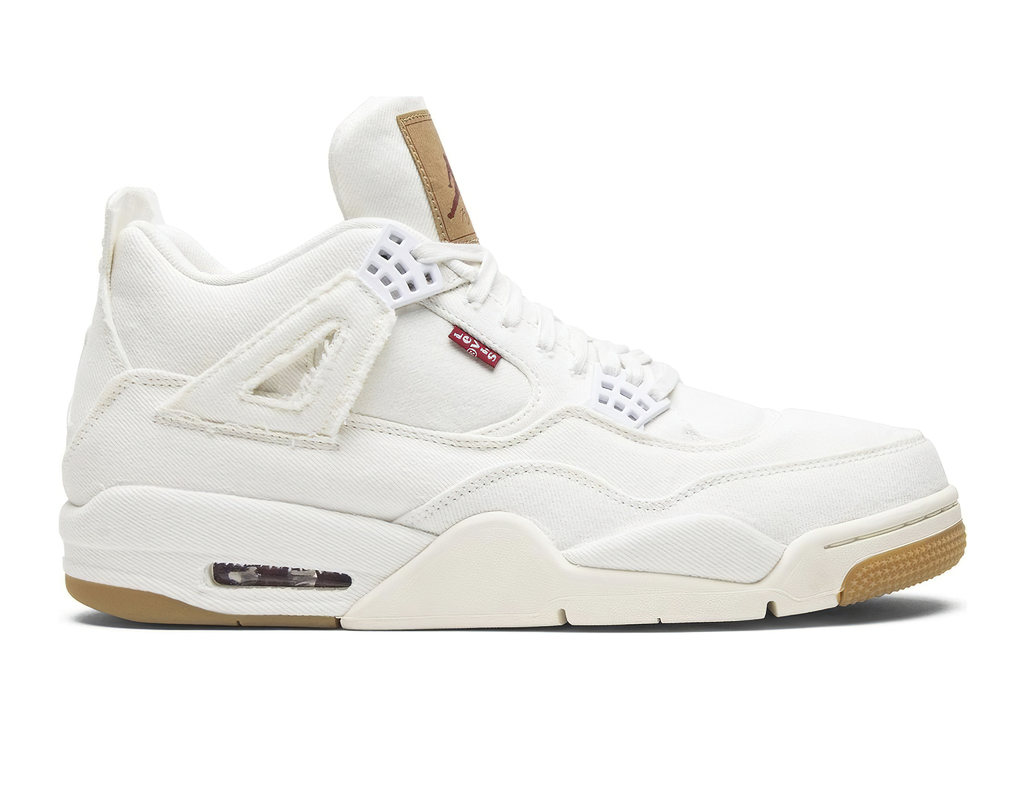 Levi s x Air Jordan 4 Retro White Denim Beast Store