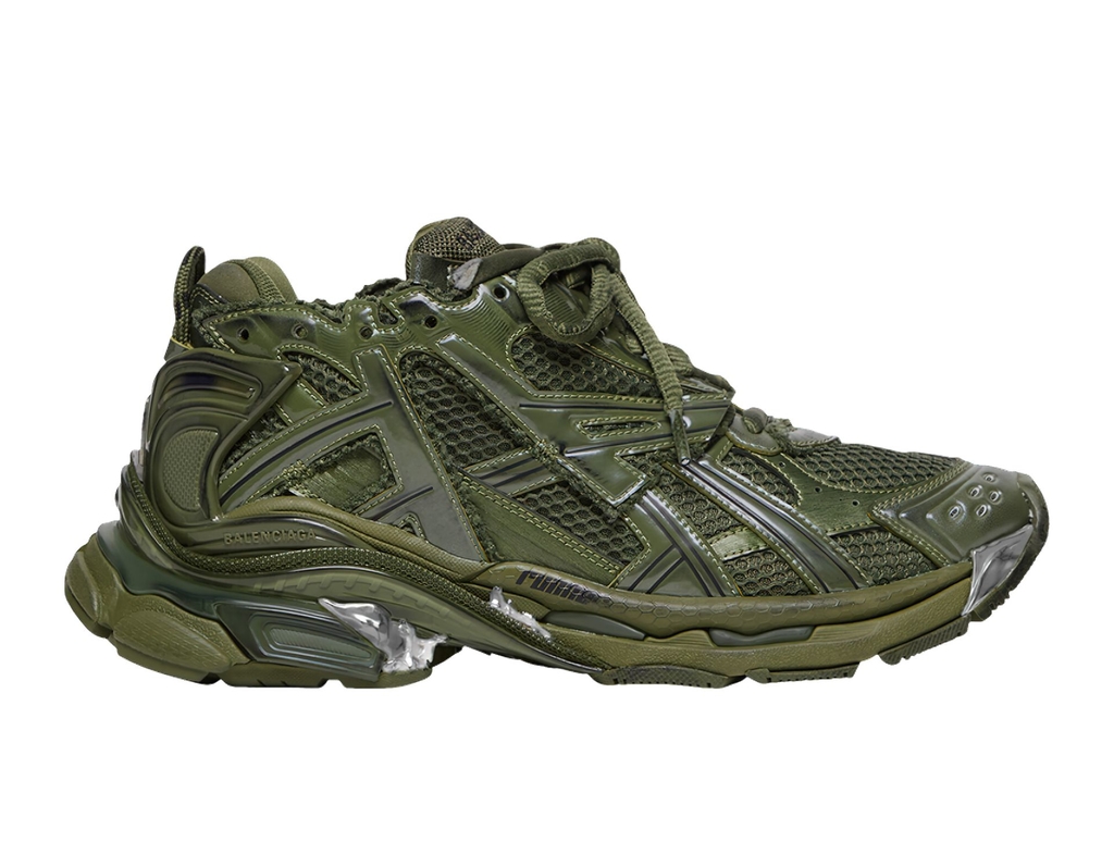 Green balenciaga runners hotsell