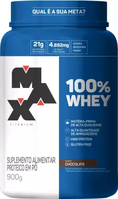 100% WHEY | 900G - MAX TITANIUM