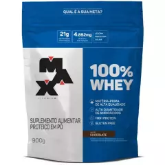 Refil 100% Whey 900g - Max Titanium