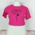 Cropped com Rosa no meio - comprar online