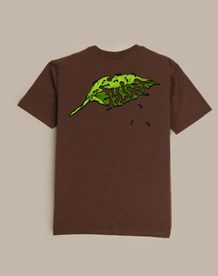 Camiseta Blunt Leaf - Marrom