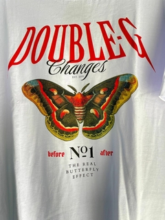 Camiseta Double G Butterfly - Branca - comprar online