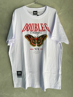 Camiseta Double G Butterfly - Branca