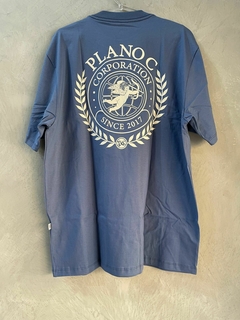 Camiseta Plano C Shield - Azul Stone