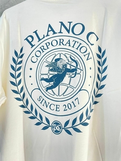 Camiseta Plano C Shield - Marfim - i9Skateshop