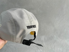 Boné Five Panel Yourface - Areia logo preta - i9Skateshop