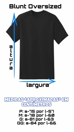 Camiseta Blunt Oversized Serrated - Preta - loja online