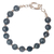 PP071-SD Pulsera labradorita gris 8mm y plata 925 - comprar online