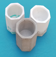 Mini Vasinho de Concreto Rustico para Velas e Suculentas 5,5 X 5,5 x 4,7 cm na internet