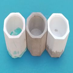 Mini Vasinho de Concreto Rustico para Velas e Suculentas 5,5 X 5,5 x 4,7 cm - Rose Utilidades | Loja Online