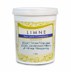 Base creme vegano hidratante com óleo de rosa mosqueta - 1 Kilo - Limne - loja online