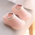 Imagem do Sapatos de bebê bonito Animal de algodão Sola de borracha macia Sapato anti-deslizante Primeiro sapato