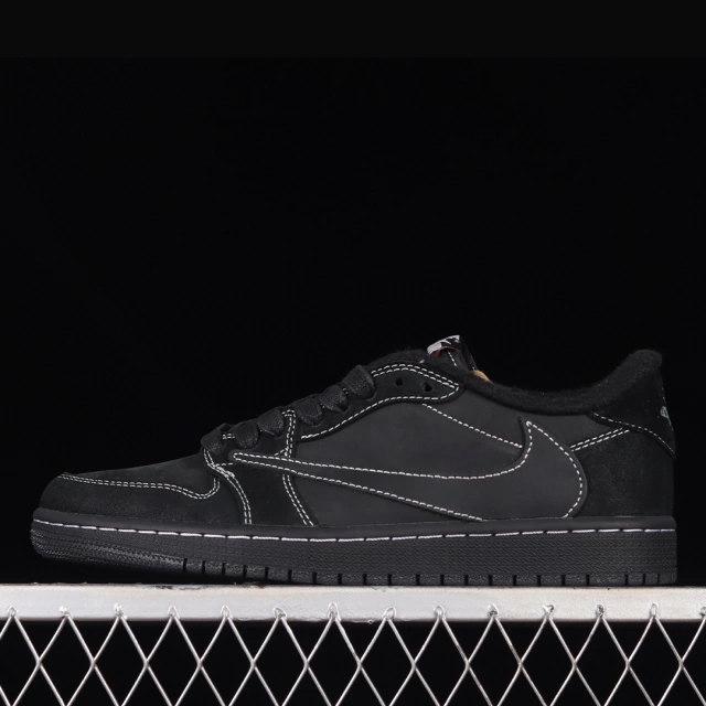 T nis Nike Air Jordan 1 Low Black Phantom Travis Scott