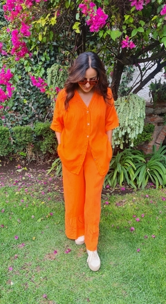 Conjunto Lino Naranja