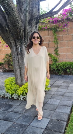 Vestido kaftan Beige en internet