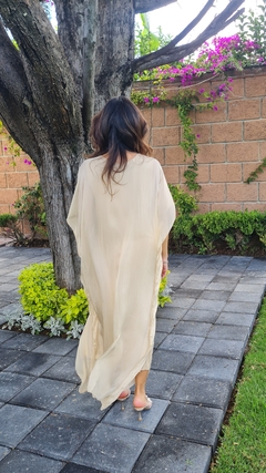 Vestido kaftan Beige - comprar en línea