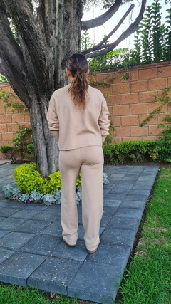 Conjunto tejido encaje beige - comprar en línea