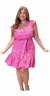 Vestido Plus Size em Laise Bordado Pink na internet