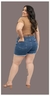 Shorts Feminino Plus Size com Barra Desfiada - loja online