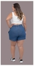 Imagem do Bermuda Feminina Plus Size em Liocel