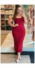 Vestido Plus Size Canelado Midi na internet