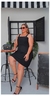 Vestido Curto Plus Size com Bordado no Decote - Helena Plus