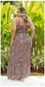 Vestido Longo com Estampa Animal Print