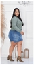 Imagem do Shorts Saia Jeans Plus Size Bordado