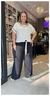 Calça Pantalona Plus Size em Airflow