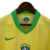 Camisa amarela da Seleção Brasileira, modelo I 24/25, com detalhes em verde e logo da CBF.