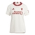 Camisa Manchester United III 23/24 - Torcedor Adidas Feminina - Branca com detalhes em vermelho