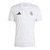 Camisa Real Madrid Pré-jogo 24/25 - Torcedor Adidas Masculina - Branca com detalhes em cinza