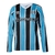 Camisa Grêmio I 24/25 manga longa - Torcedor Umbro Masculina - Azul e preta