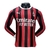 Camisa AC Milan I 24/25 manga longa - Jogador Puma Masculina - Vermelha e preta