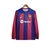 camisa-barcelona-i-home-2023-2024-23-24-manga-longa-grena-vermelho-azul-Nike-1