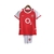 Kit Infantil Retrô Arsenal I 2002/2004 - Nike - Vermelho com detalhes em branco