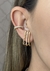 BRINCO EAR HOOK LISO CRISTAL CORRENTE na internet