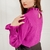 Blusa Gola Plissada Fucsia - buy online